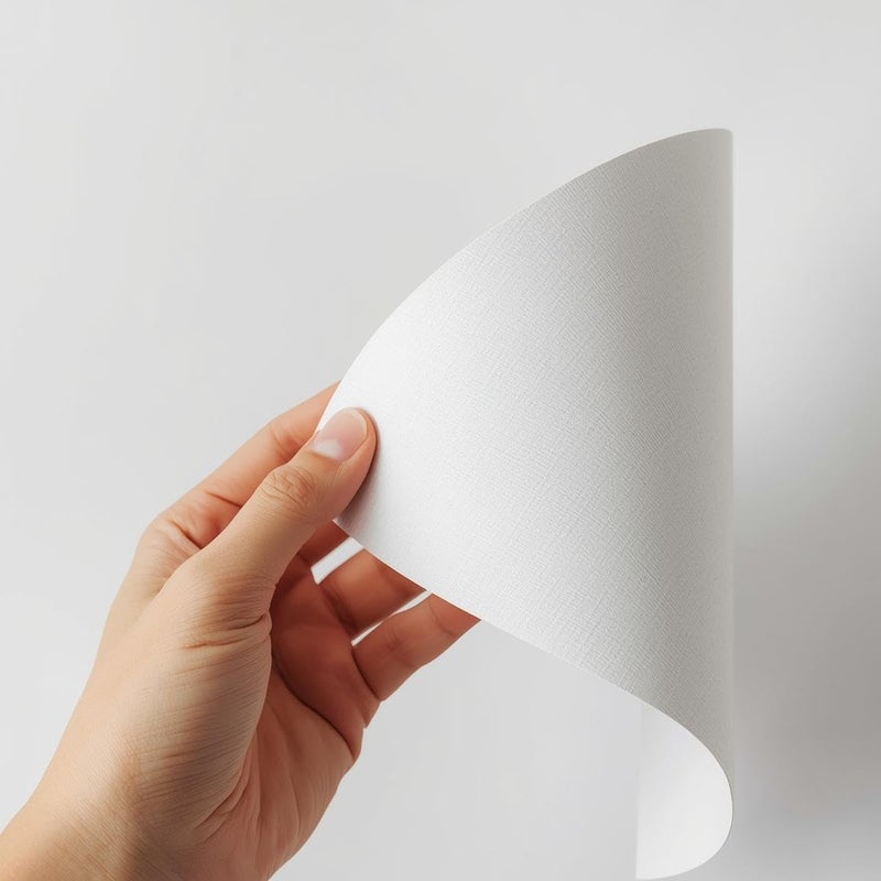 Syntego 10 Sheets A4 Card Stock White Linen Silkweave Textured Matt 250gsm - Image 4